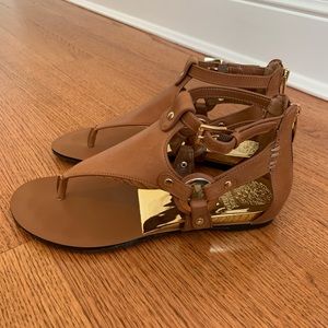 Vince Camuto brown leather sandals